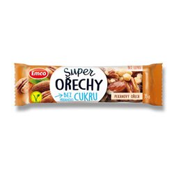 Levně Emco Super Ořechy - ořechová tyčinka - pekanové ořechy, 35 g
