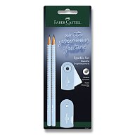 Faber-Castell Sparkle Sky Blue - grafitová tužka - set 4 ks