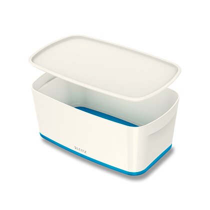 Product image Leitz MyBox - storage box with lid - size S, white / blue