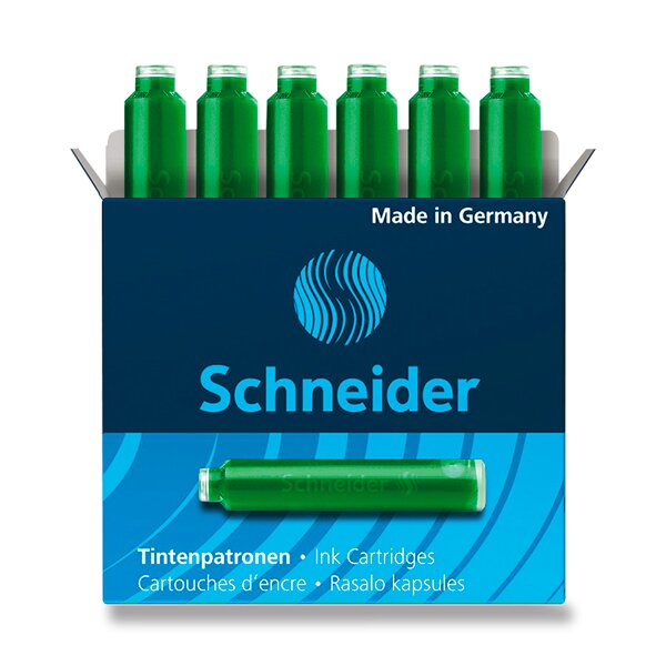 Inkoustové bombičky Schneider, 6 ks zelené