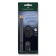 Faber-Castell Sparkle Black - grafitová tužka - set 4 ks
