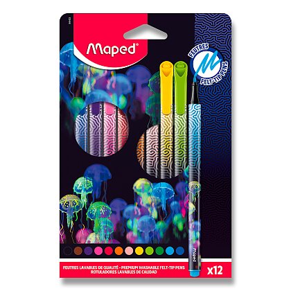 Obrázek produktu Maped Deepsea Paradise - dětské fixy - 12 barev