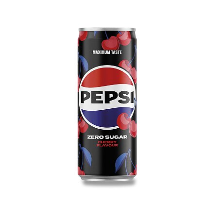 Obrázek produktu Pepsi Cherry Zero - kolový nápoj - 0,33 l
