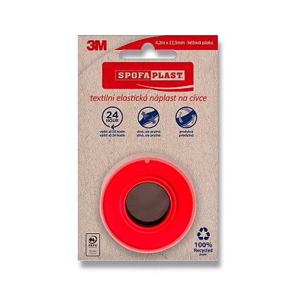Obrázok produktu 3M Spofaplast - cievková textilná náplasť - 12,5 mm x 4,2 m