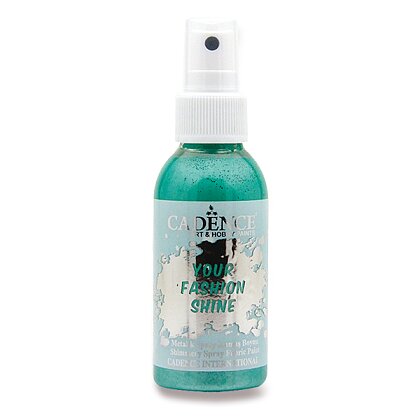 Obrázek produktu Cadence Your Fashion Shine - barvy na textil - 100 ml, smaragdová