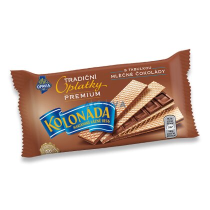 Obrázok produktu Opavia Kolonáda - oplátky - 92 g, mliečna čokoláda