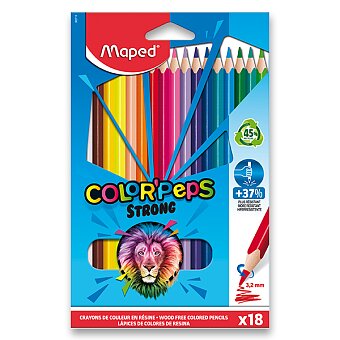 Obrázek produktu Pastelky Maped Color&#039;Peps Strong - 18 barev