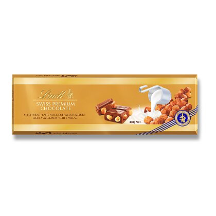 Obrázek produktu Lindt Gold Tablet - čokoláda - lískový oříšek, 300 g