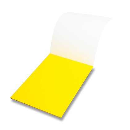 Product image Symbionotes  - elektrostatická popisovatelná fólie - 500 × 700 mm, 25 ks, žlutá