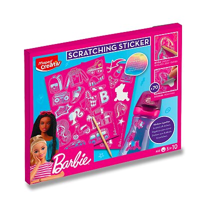 Obrázek produktu kreativní sada Maped Creativ Barbie Scratching Sticker