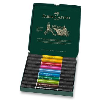 Obrázek produktu Popisovač Faber-Castell Pitt Artist Pen Dual Marker - súprava 10 ks