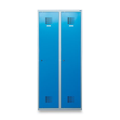 Obrázok produktu Sum 320 W - dvojdverová šatníková skriňa - šedá / modrá