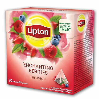Obrázek produktu Lipton Raspberry Blueberry - ovocný čaj pyramida - 20 x 2 g