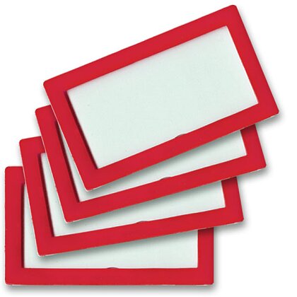 Obrázek produktu Tarifold Display Frame - samolepicí prezentační rámeček - 80×45 mm, 4 ks, červený
