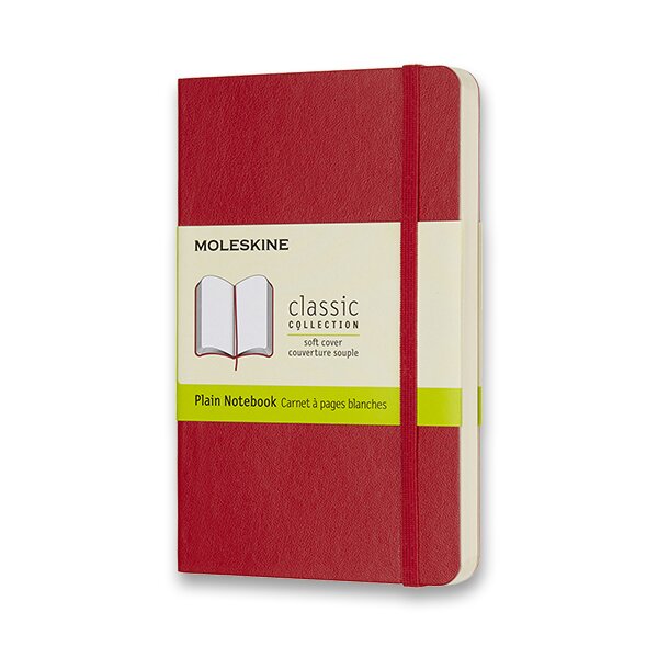 Zápisník Moleskine - měkké desky červený