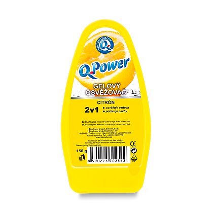 Obrázek produktu Q Power Gel - osvěžovač vzduchu - Citron, 150 g