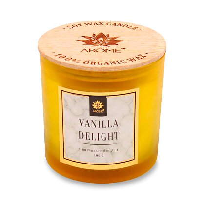 Obrázek produktu Arôme - vonná svíčka s dřevěným knotem - Vanilla Delight