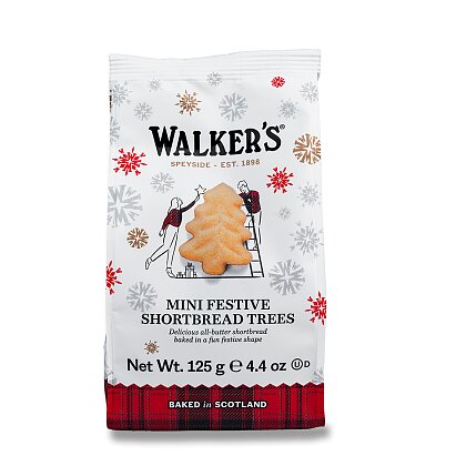 Obrázek produktu Walkers Vánoční stromečky - máslové sušenky - 125 g
