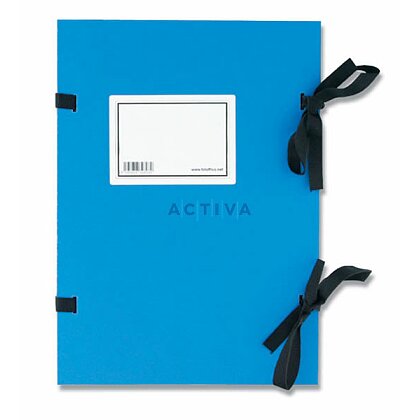 Obrázek produktu HIT Office - desky s tkanicí  - modré, se štítkem
