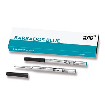 Obrázek produktu Náplň Montblanc do kuličkové tužky - M, 2 ks, barbados blue
