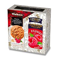 London Fruit &amp;amp; Herb - darčeková sada čaju a sušienok - malina