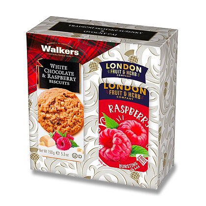 Obrázok produktu London Fruit & Herb - darčeková sada čaju a sušienok - malina