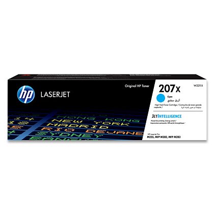 Obrázek produktu HP - toner č. 207X, W2211X, cyan (modrá) pro laserové tiskárny