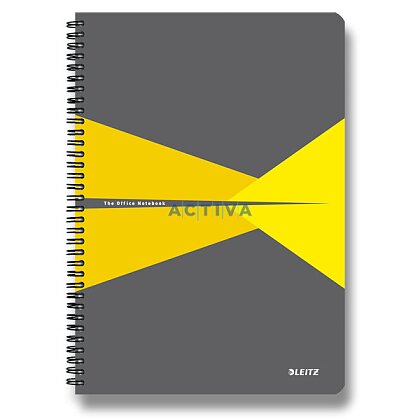 Obrázok produktu Leitz Office - krúžkový blok - A5, 90 listov, linajkový, žltý