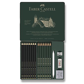 Obrázek produktu Grafitová tužka Faber-Castell Pitt Monochrome Graphite - sada 20 kusů