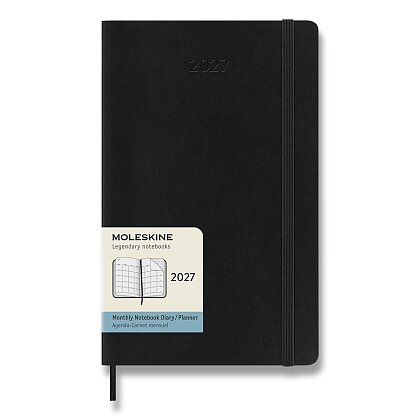 Product image Moleskine 2027 - diář v měkkých deskách - velikost L, měsíční, černý
