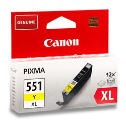 Levně Canon - cartridge CLI-551, Yellow XL (žlutá) pro inkoustové tiskárny