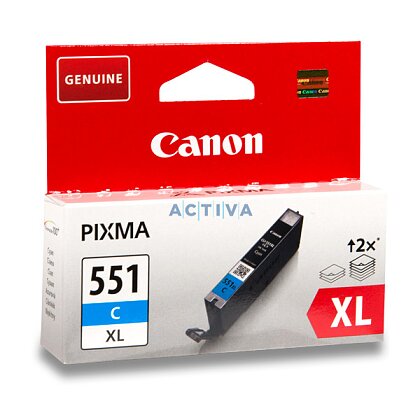 Obrázek produktu Canon - cartridge CLI-551, Cyan XL (modrá) pro inkoustové tiskárny