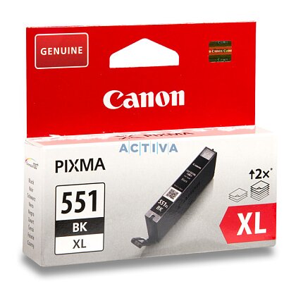 Obrázek produktu Canon - cartridge CLI-551, Black XL (černá) pro inkoustové tiskárny