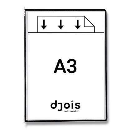 Product image Tarifold - závěsná kapsa - A3, na výšku, černá, 10 ks