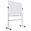 Náhledový obrázek produktu Bi-Office - bílá mobilní magnetická tabule - 150 x 100 cm