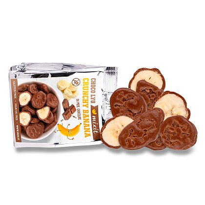 Obrázek produktu Mixit Crunchy Banana - křupavé banánky v čokoládě do kapsy - 70 g
