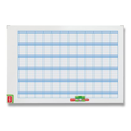 Product image Nobo Plus - annual magnetic planning board - 900 x 600 mm