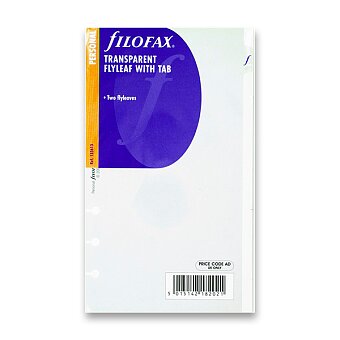 Obrázek produktu Transparentní list s výřezem - náplň osobních diářů Filofax