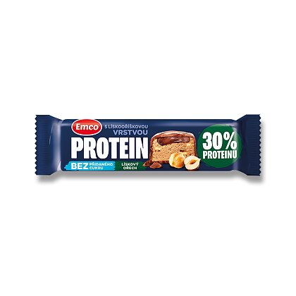 Obrázek produktu Emco Protein - proteinová tyčinka - lískový oříšek, 45 g