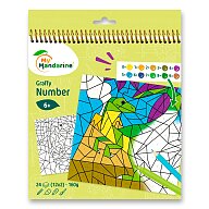 Avenue Mandarine Graffy Number - omaľovánky - Dinosaurus