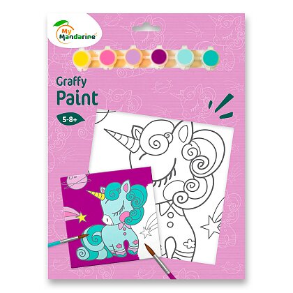 Product image My Mandarine Graffy Paint - kreativní sada -  jednorožec