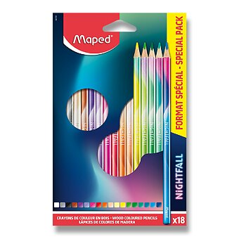 Obrázek produktu Pastelky Maped Color&#039;Peps Nightfall - 18 barev