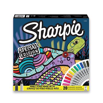 Obrázek produktu Permanentní popisovač Sharpie Fine + Ultra Fine Tortoise - sada 20 barev