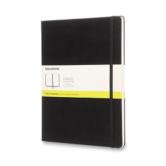 Obrázek produktu Zápisník Moleskine - tvrdé desky - XL, čistý, černý
