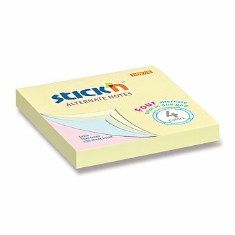Obrázek produktu Samolepicí bloček Hopax Stick’n Alternate Pastel Notes - 76 x 76 mm, 100 listů