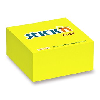 Obrázek produktu Samolepicí bloček Hopax Stick’n Neon Notes - 76 × 76 mm, 400 listů