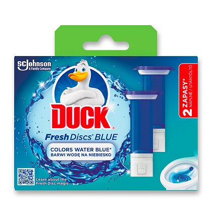 Obrázok produktu Duck Fresh Discs - náhradná náplň - náplň Colors Water Blue, 2 x 36 ml