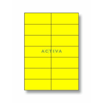 Obrázok produktu Rayfilm Color - farebné samolepiace etikety - 105 × 42,4 mm, 1400 etikiet, žlté