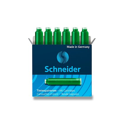 Obrázok produktu Schneider - atramentové bombičky - 6 ks, zelené
