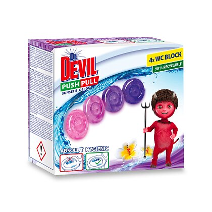 Product image Dr. Devil Push Pull - WC gel - Sunset Blossom, 4 x 20 g